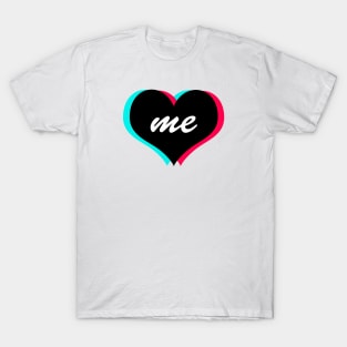 TikTok Heart Me Black T-Shirt